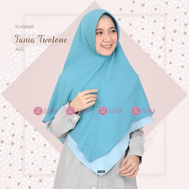 Khimar Fania Twotone Pad from zizara