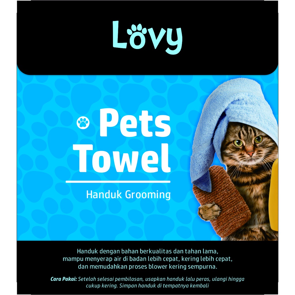 Handuk Kucing Pet Towel Lovy | Besar