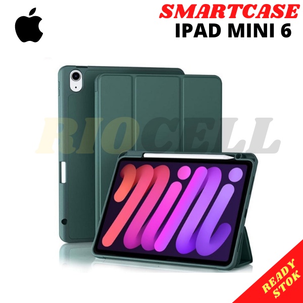 Smartcase iPad Mini 6 2021 Soft Smart cover Lembut Pen Slot Charging