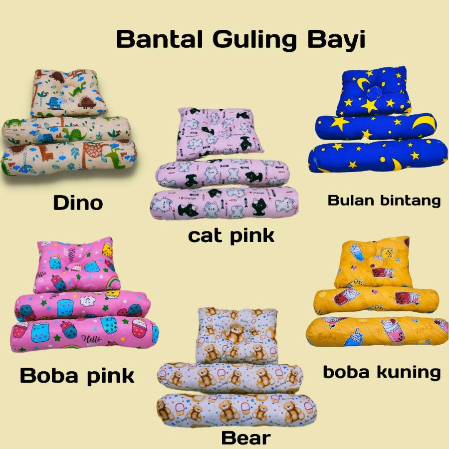 Bantal guling bayi 1 set peralatan tidur bayi baby pillow sleeping oke