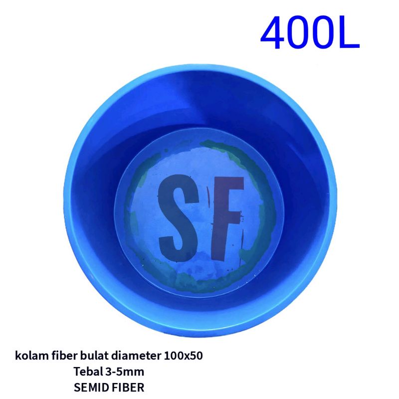 kolam fiber bulat diameter 100x50