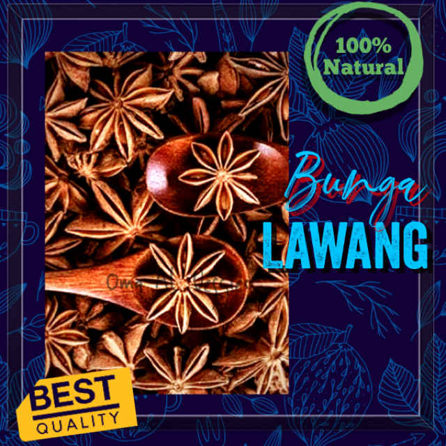 

BUNGA LAWANG / PEKAK/ KEMBANG LAWANG KERING / STAR ANISE PER PACK ± 10 Gr