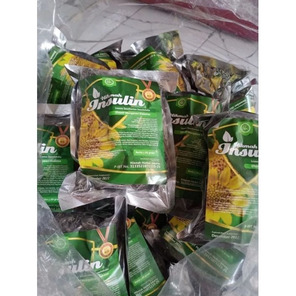 

Paket 5 pcs Teh seduh daun insulin hikmah