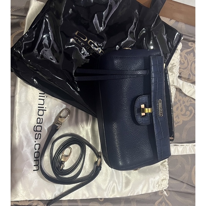 Tas DONINI Preloved Vigo Maroon, coklat fox, hitam pari