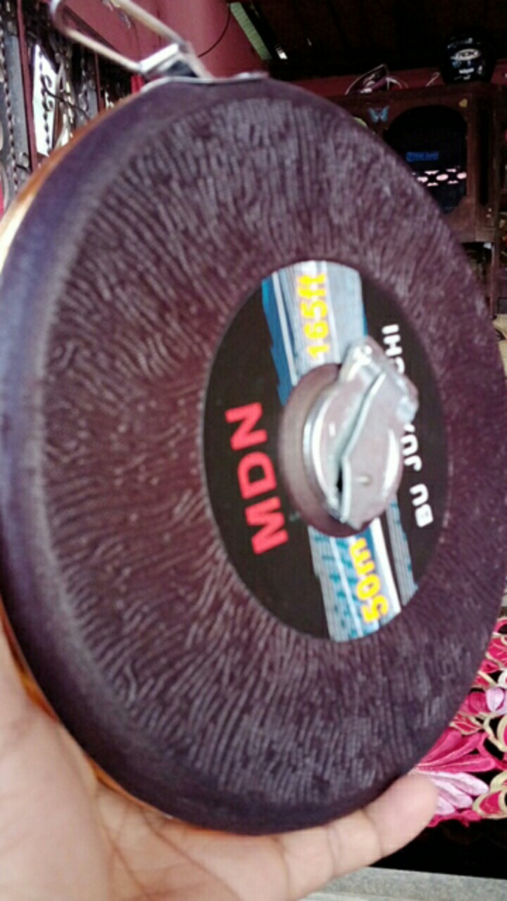 Meteran Bulat 50 M Kulit Kain | Meteran Roll | Meteran Tanah
