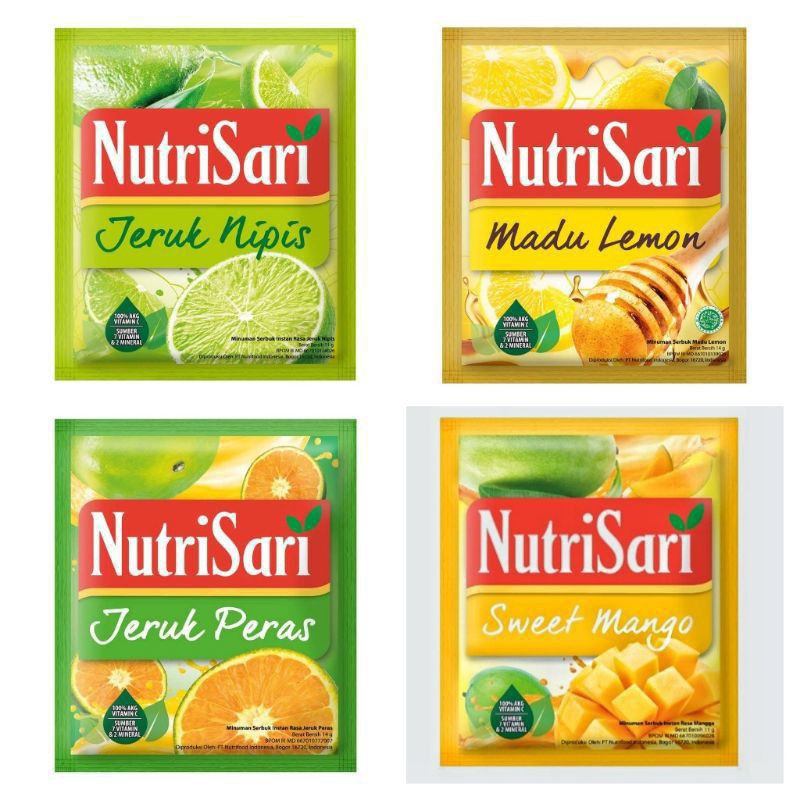 

Nutrisari berbagai macam variant (1 renceng isi 10 pcs)