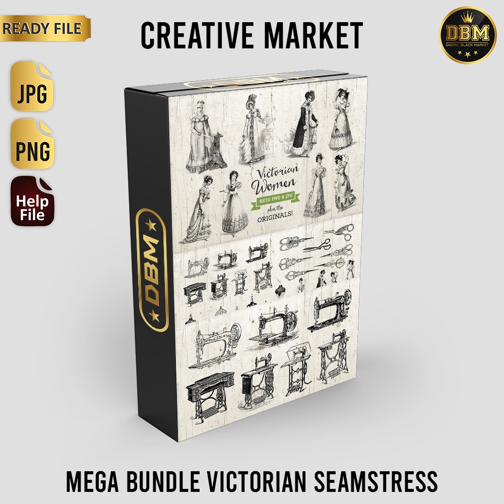 Mega Bundle Victorian Seamstress - JPEG Ultra HD