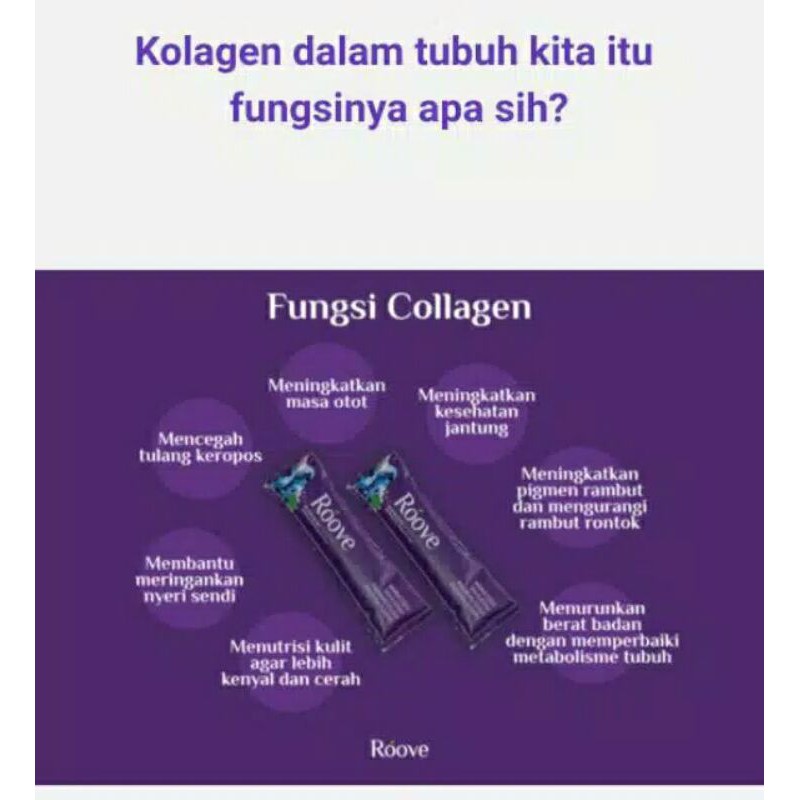 Roove Collagen Beauty Drink | Kolagen 20 Sachet 1 Box Kotak Official - Grosir Dropship Welcome