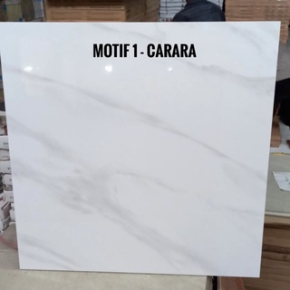 Jual Granit Lantai 60x60 Putih Motif Marmer Carara Marble Harga Perdus Habitat Indonesia Shopee Indonesia
