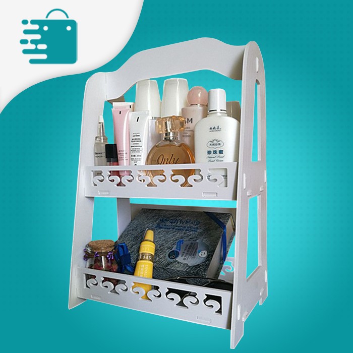 Rak Kosmetik Kayu Minimalis Rak Kayu Serbaguna 2 Susun Rak Susun Serbaguna Murah Rak Make Up Mini Ra