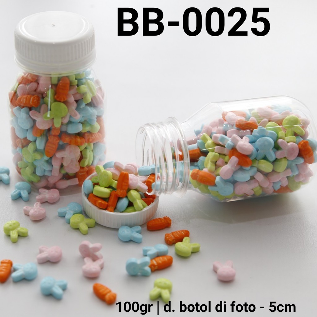 

BB-0025 Sprinkles sprinkle sprinkel 100gr 100 gram bunny kelinci yamama baking grosir murah sprinkles cake dekorasi mutiara trimit decoration story sprinklestory sprinklesstory sprinkle story yamama baking