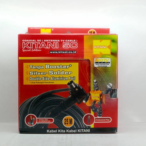 Kitani kabel anten TV 5C 25M + jek