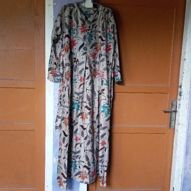 Gamis Batik Sriwedari Maxi Bumil / Busui Katun Halus Allsize & Jumbo