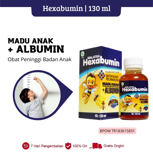 Hexabumin - Obat Peninggi Badan Anak / Obat Tumbuh Tinggi Badan / Vitamin Tinggi Badan Untuk Anak / 