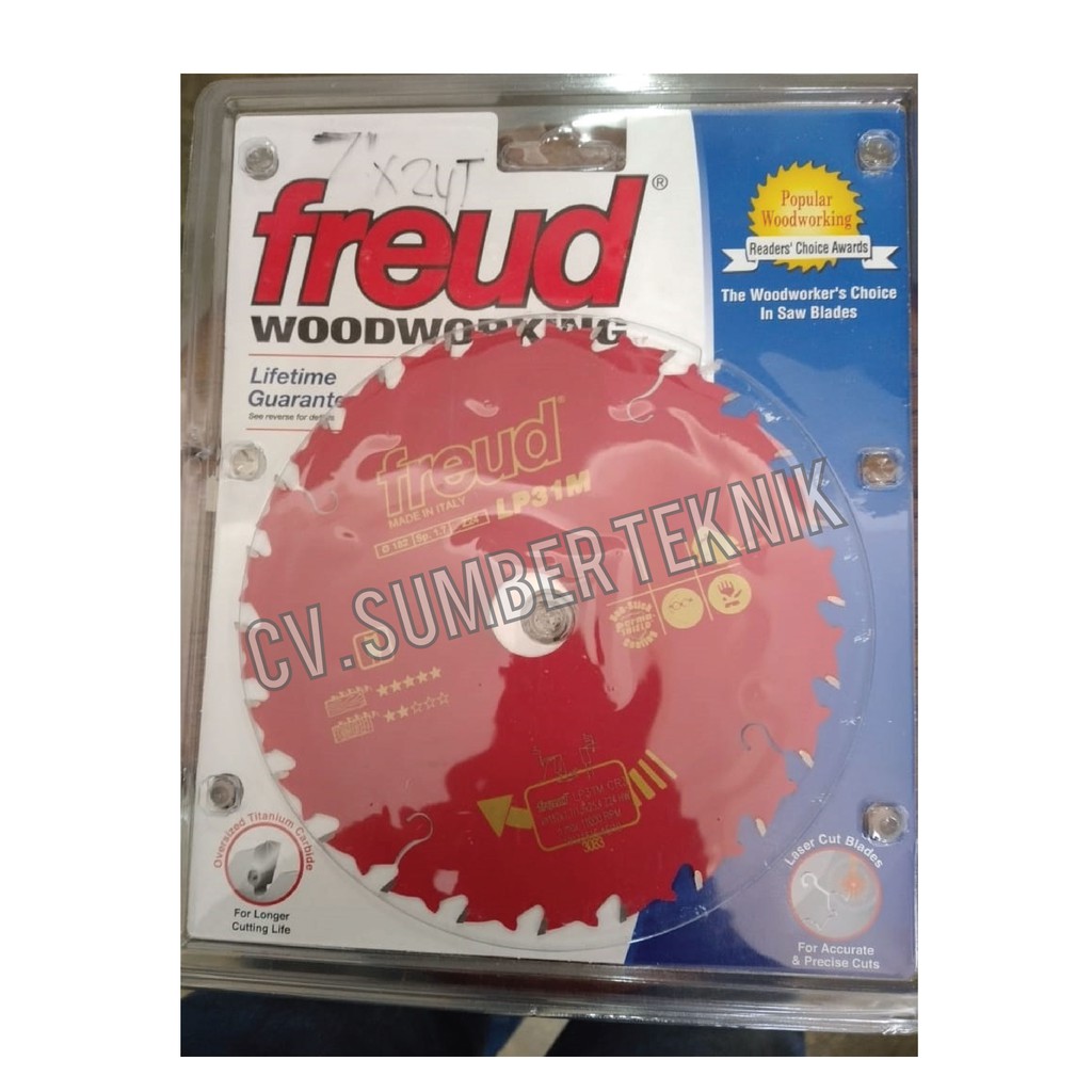 PISAU GERGAJI CIRCULAR SAW BLADE 7" X 24 T GIGI FREUD
