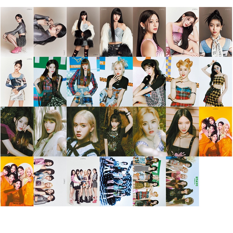 55pcs/box Stayc Photocards 2022 YOUNG-LUV.COM Album LOMO Card Postcard ((In STOCK) Kpop fan)