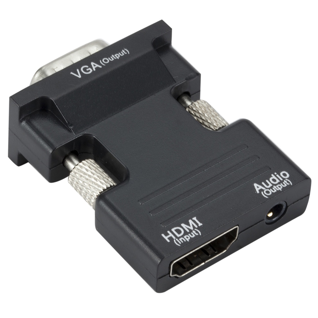 Trend-NEW VGA to HDMI with Audio Converter - Dongle vga male to hdmi female