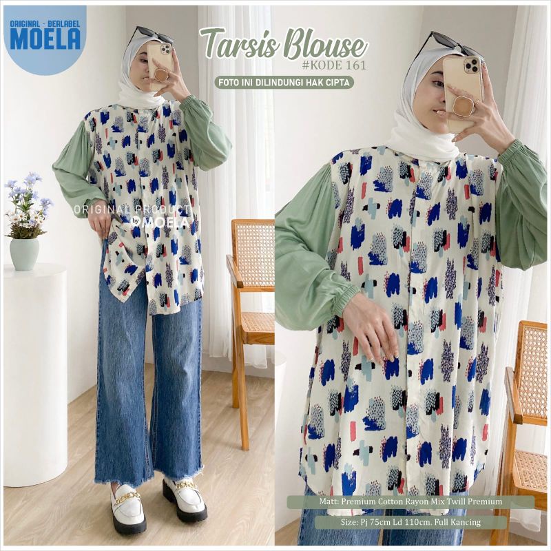 TARSIS BLOUSE LD 110cm // ATASAN WANITA ORIGINAL BERLABEL // BY MOELA-7