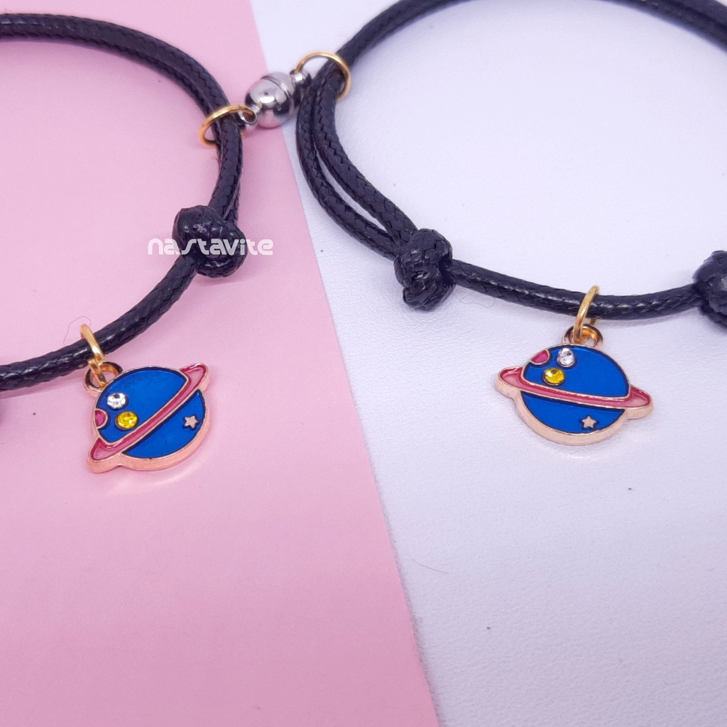 Gelang couple magnet sahabat pacar bestie murah tali korea
