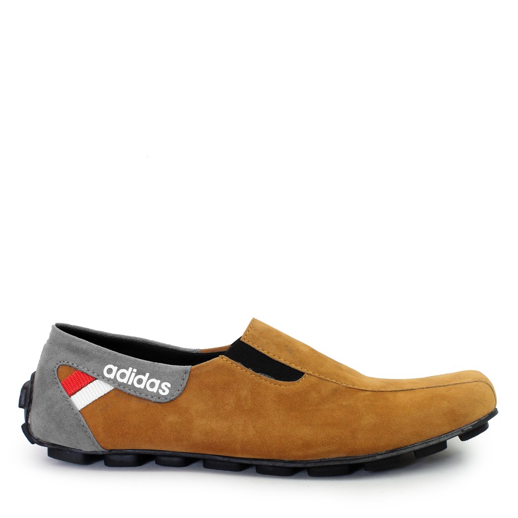 SSR - SEPATU SLOP PRIA ADIDAS MZY CASUAL SLIP ON MOCASIN SUEDE MURAH TENDY KEKINIAN