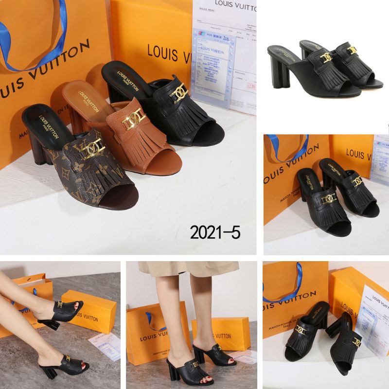 Louis Vuitton Indiana Mule Heels Sandals