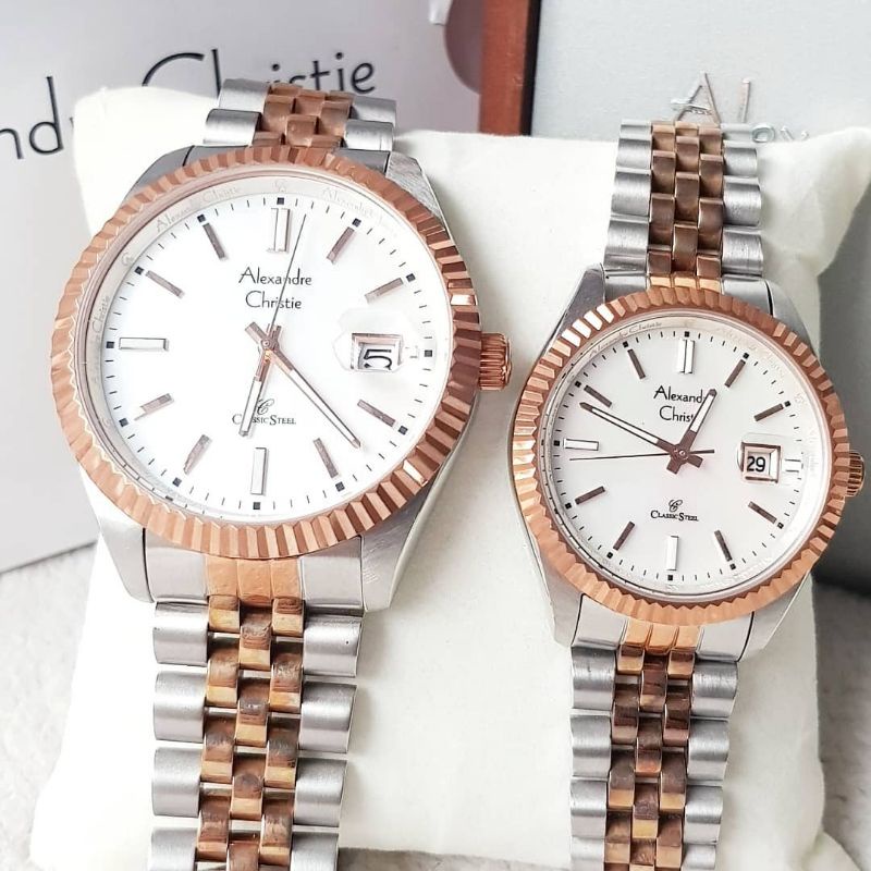 Jam Tangan Couple Alexandre Christie 5002 MD & 5902 LD