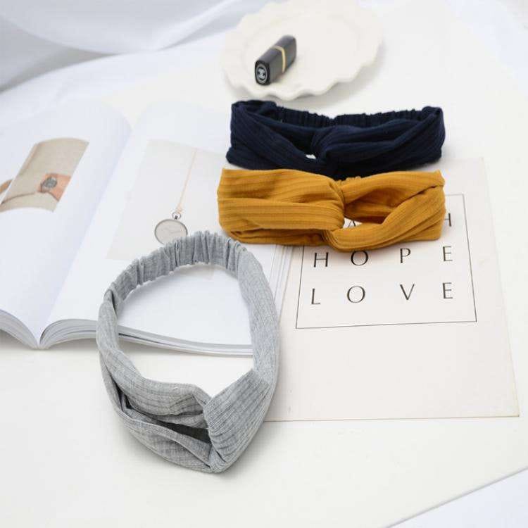 【GOGOMART】Bandana Rambut Korea / Bando Kain Polos Salur Bandana