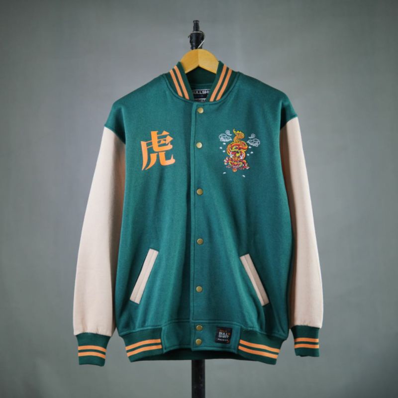 Jaket Distro Bullshirt Jaket Varsity Jaket Baseball Original Brand Lokal