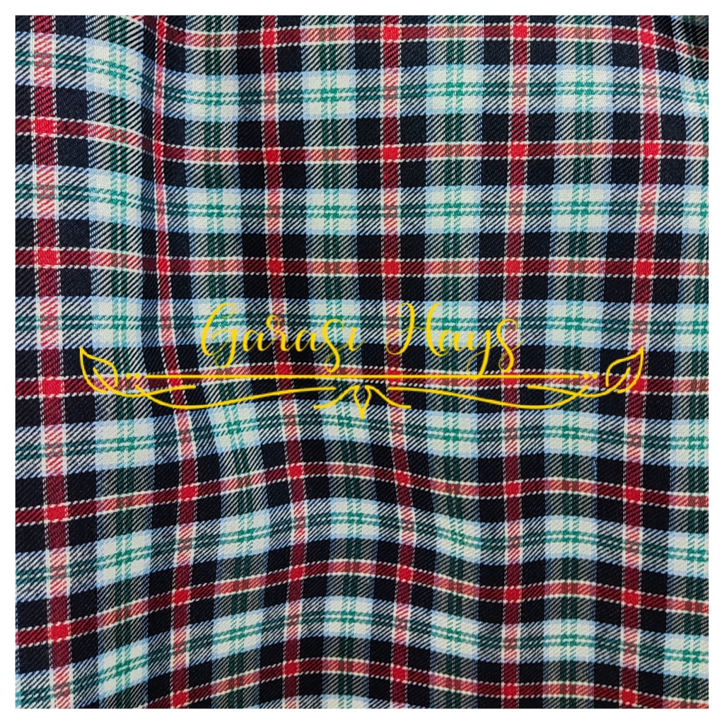 Kain Flanel Flannel Kotak Motif Tartan