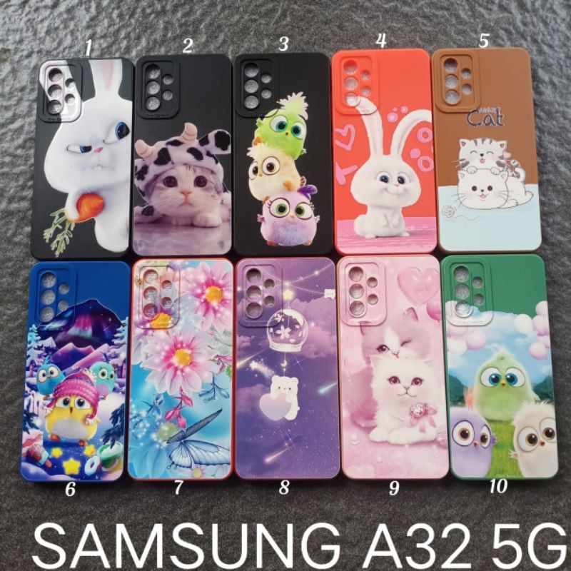 Case gambar Samsung A32 5G motif cewek ( 4 motif ) soft softcase softshell silikon cover casing kesing housing