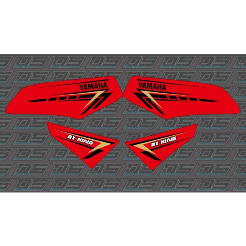 STRIPING TRANSPARAN RX-KING COSTUM II STRIPING RX KING VARIASI-Merah
