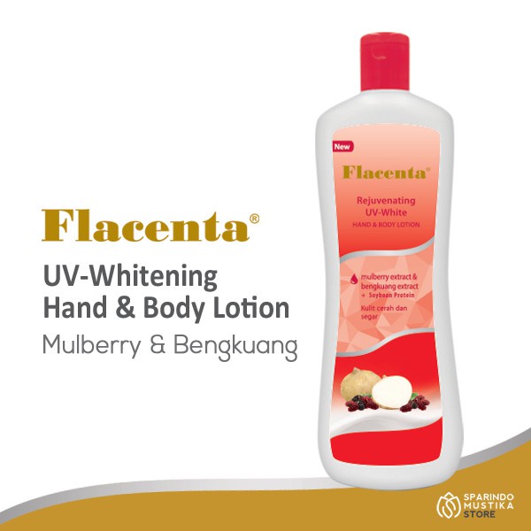 PLACENTA / FLACENTA HAND &amp; BODY LOTION MULBERRY &amp; BENGKUANG 500 ML