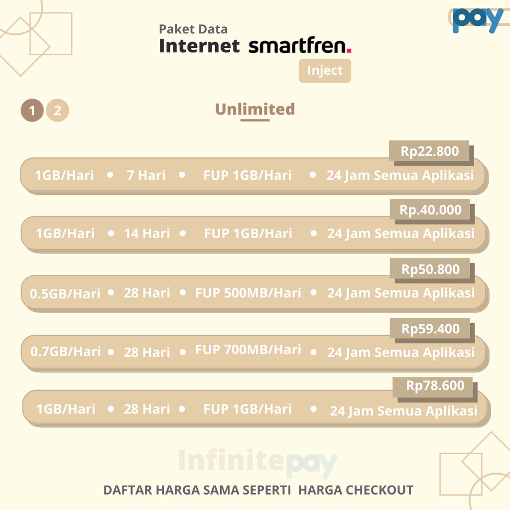 [TERMURAH] Kuota internet SMARTFREN UNLIMITED & KUOTA  6GB  10GB 12GB 18GB 30GB NONSTOP