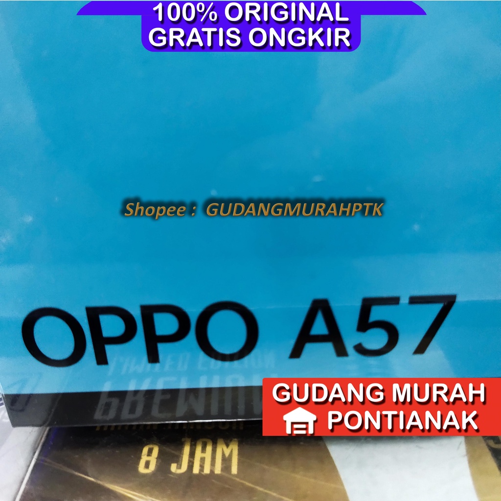 Oppo A57 2022 - 4GB+4GB/64GB - Garansi Resmi Oppo 1 Tahun Indonesia