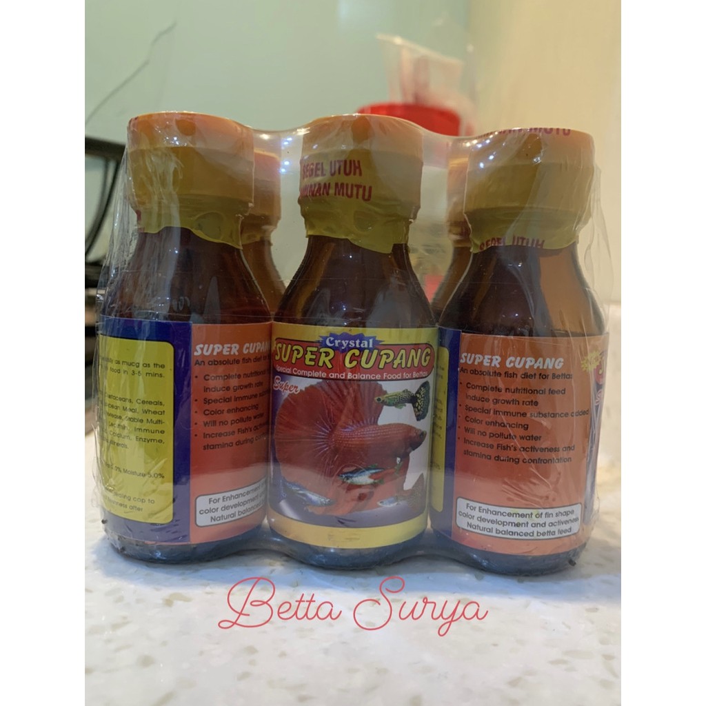 PELET SUPER CUPANG / PELET CUPANG / SUPER CUPANG CRYSTAL BOTOL KACA