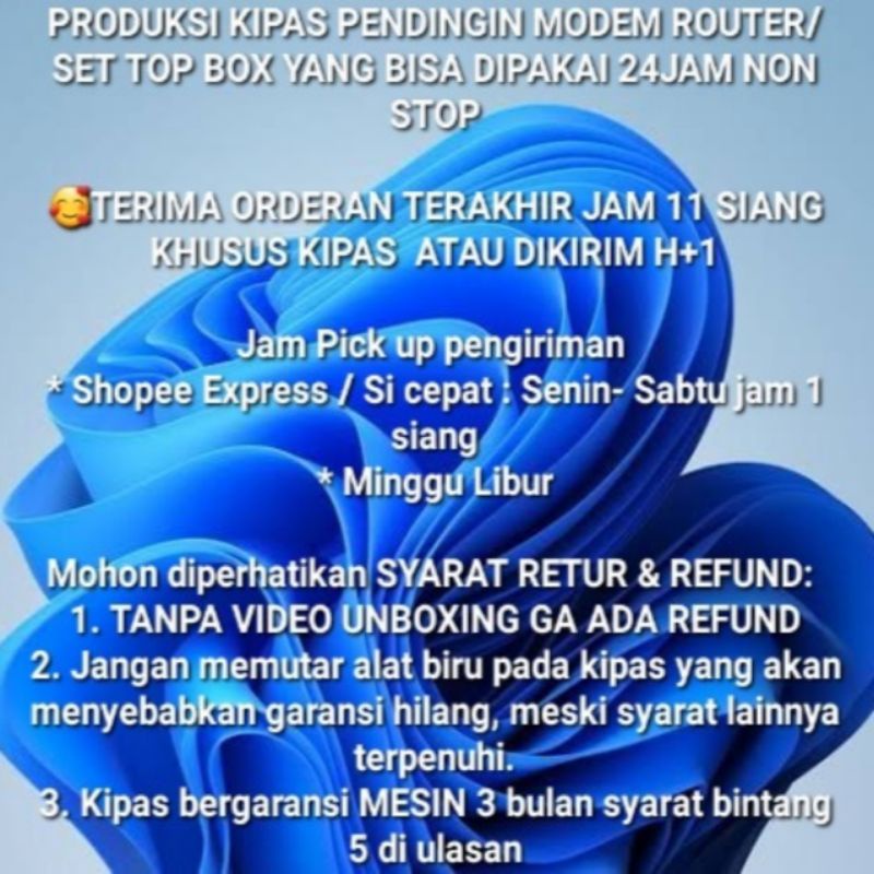 Kipas usb pendingin modem router wifi pendingin cooling pad 8cm 8000RPM bisa dinyalakan 24jam