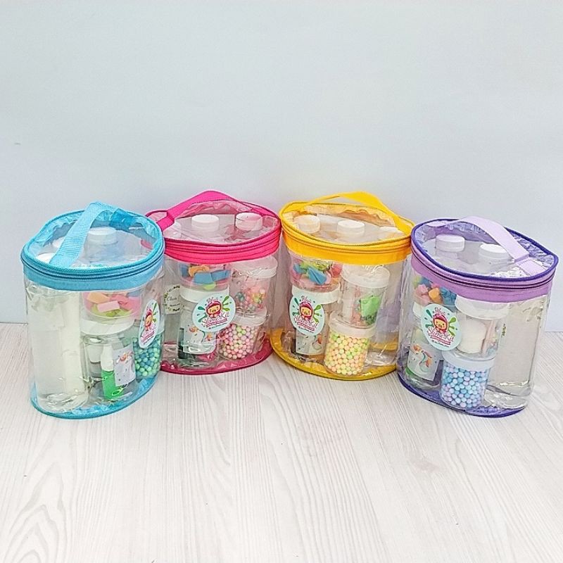 SLIME KIT LARGE/BAHAN SLIME/DIY SLIME/SLIME KIT MURAH/MAINAN EDUKATIF/MONTESSORI/MOTORIK/L