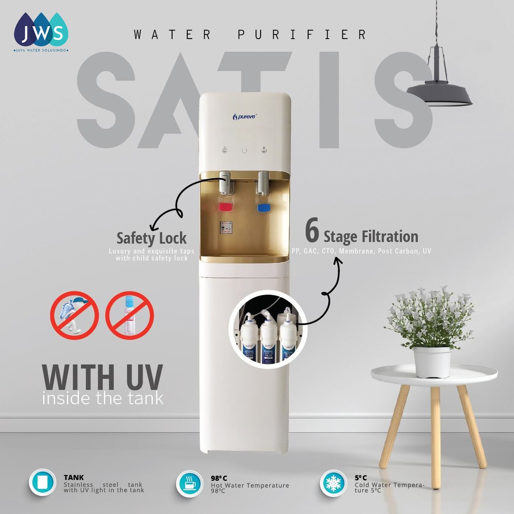 WATER PURIFIER REVERSE OSMOSIS DISPENSER SATIS