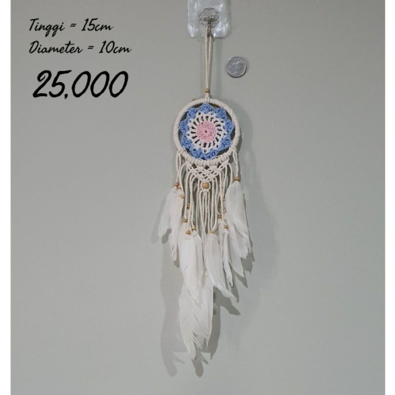 hiasan mobil wall decor hiasan dinding  dream catcher macrame