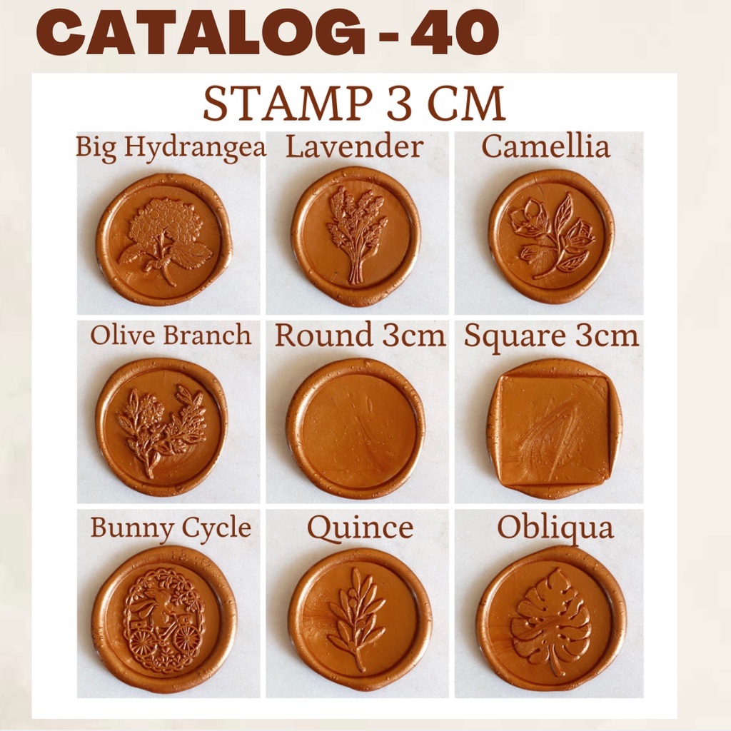 

Catalog 40 - Big Edition - Wax Seal Sticker Instan - SealWax Coin Stempel Ready Stock NO Minimum,Warna Slide Ke 2