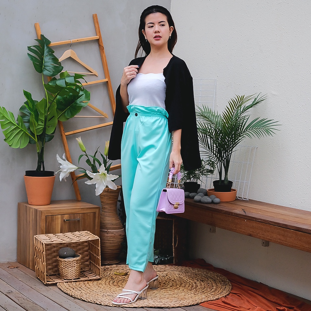 AFI - MC - Button CREPE Pants / DOBBY PANTS CELANA KULOT