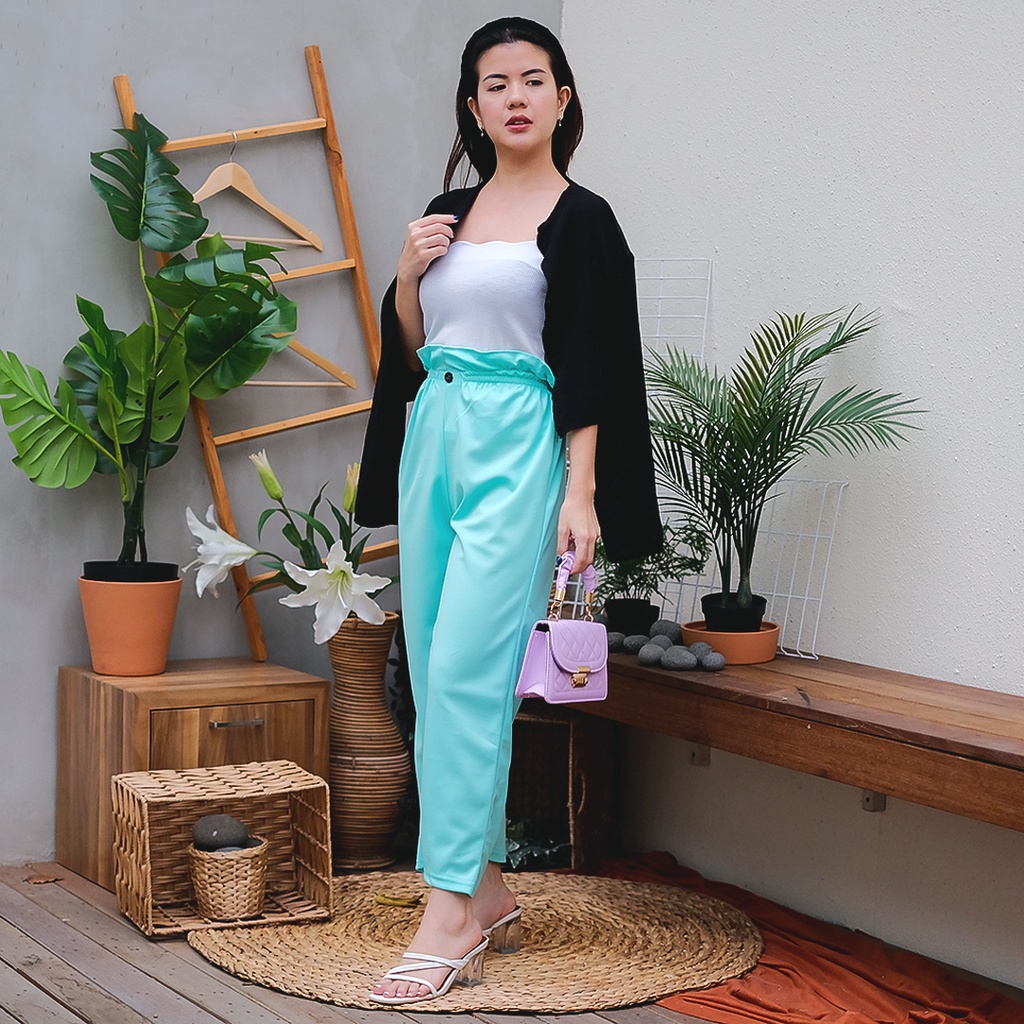 AFI - EC - Button CREPE Pants / DOBBY PANTS CELANA KULOT