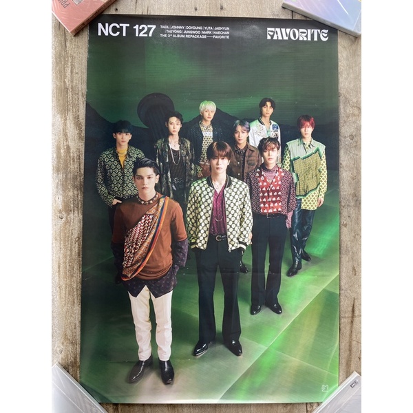 [ + free tube ] OFFICIAL Big Rolled Poster Album Kihno NCT 127 - FAVORITE Poetic Tragic ready