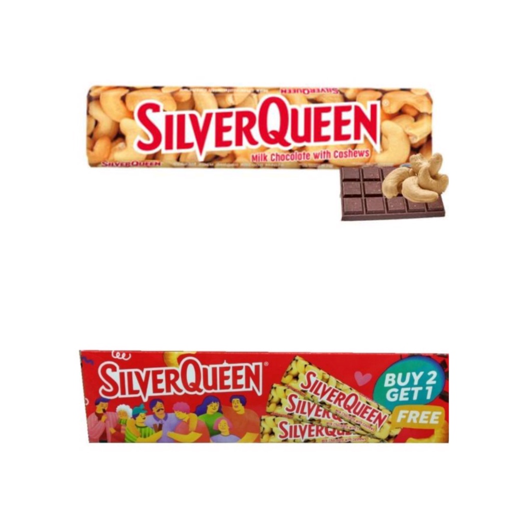 Cokelat Silverqueen 58g, Silverqueen 58g buy 1 get 1