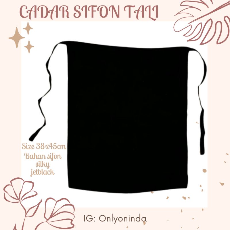 Cadar Sifon Silky tali /cadar sifon silky bukan ceruty /cadar 2 layer