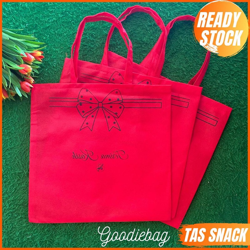 TAS BUAT TEMPAT SNACK AQIQAH MURAH 30X30 TERIMAKASIH