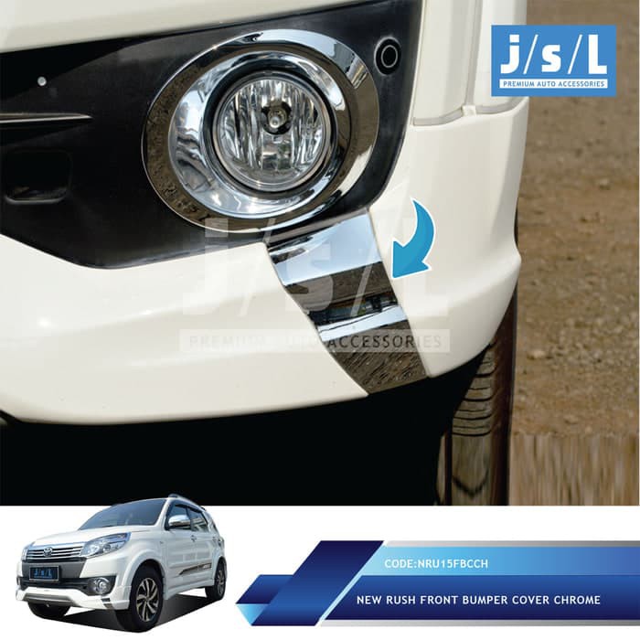 Grill bumper depan bawah new Rush / Terios 2015 jsl chrome