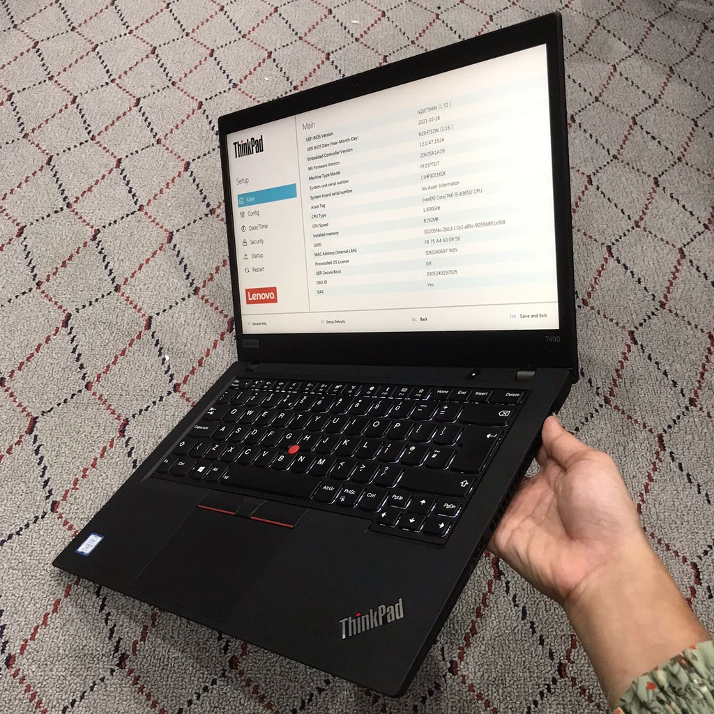 Lenovo Thinkpad T490 Intel Core i5 Generasi 8Th