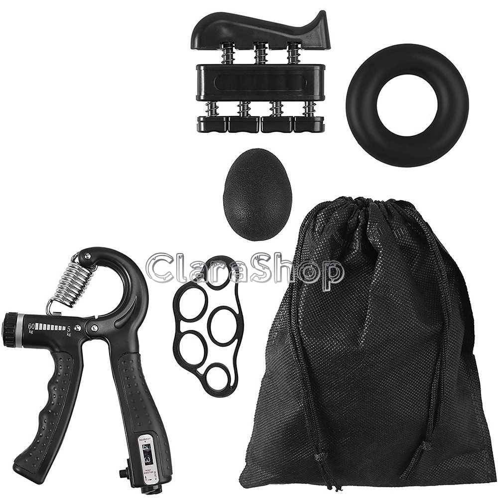 Hand grip Paket Lengkap Handgrip Spring Hand Grip Finger Strength Mechanical Counting 5in1