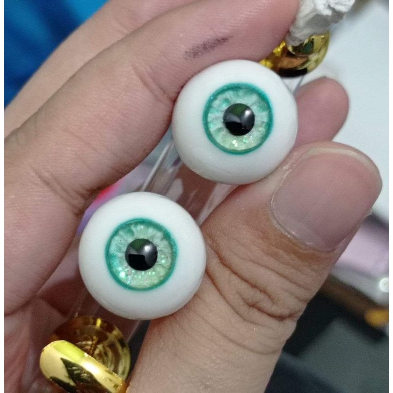 bjd resin eyes mata boneka resin 18mm grade B turquoise bisa untuk Doris doll